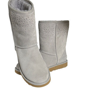 UGG Classic Short Stargirl Boots – Seal Gray – Size 9